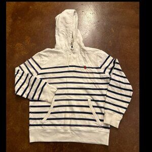 Polo Ralph Lauren Striped Hoodie French Terry Pullover Medium